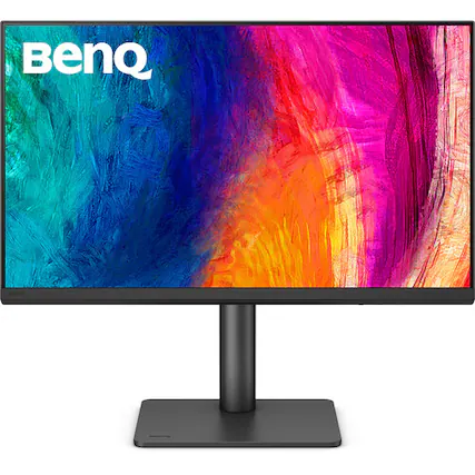 Front. BenQ - PD2706QN 27" QHD IPS 100Hz Monitor 1440p HDR, 5ms GtG, 1000:1, HDMI, DisplayPort & USB-C, KVM & Speakers - Gray.