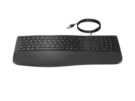 HP - 485 Comfort Wired Keyboard for business - Black