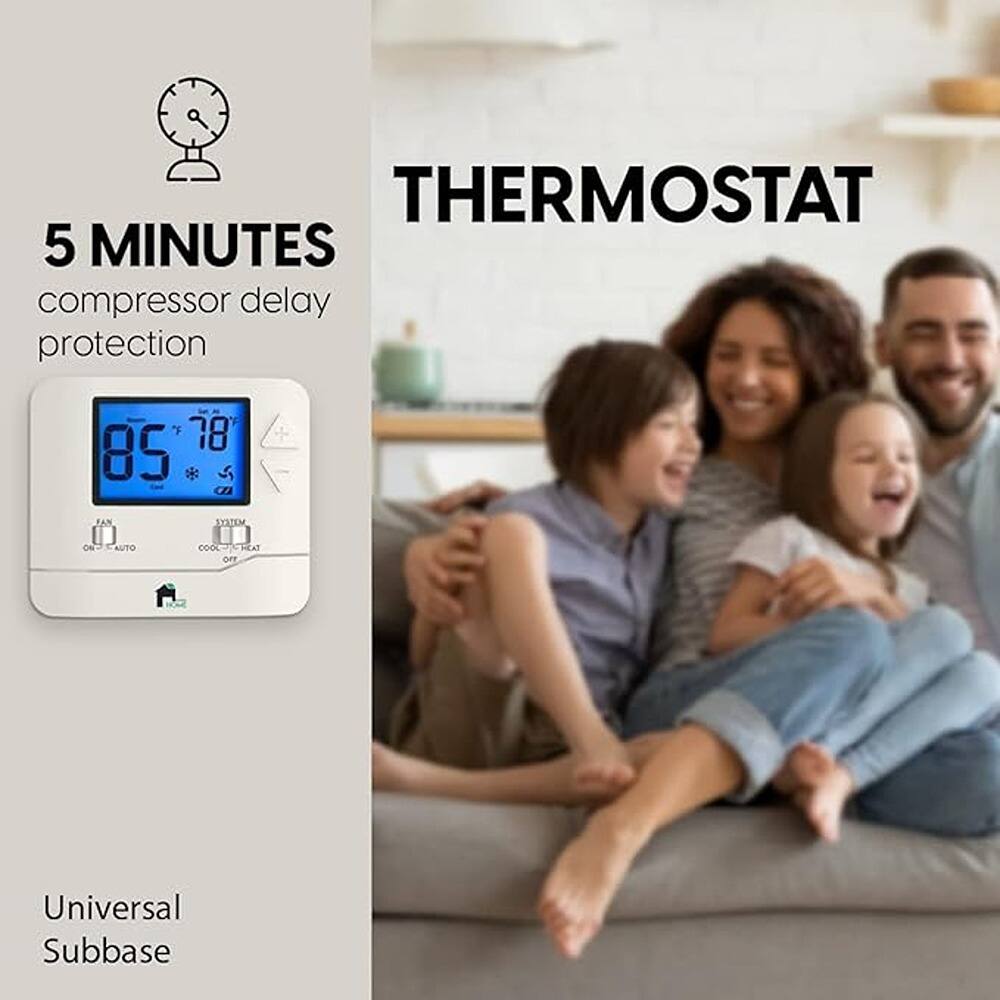 THERMOSTAT  
5 MINUTES compressor delay protection  
Universal Subbase