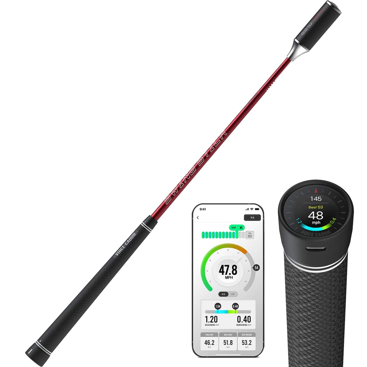 Voice Caddie - SS10 Golf Digital Swing Trainer & Warm Up Tool with App Tracking, Increase Swing Speed, Distance, Balance - Black price history on PriceWatchPro
