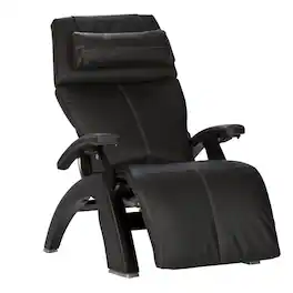 Human Touch - Perfect Chair PC-610 Omni-Motion Power Zero Gravity Chair Recliner with Independent Back & Leg Adjustments - Matte Black / Black SofHyde / Comfort