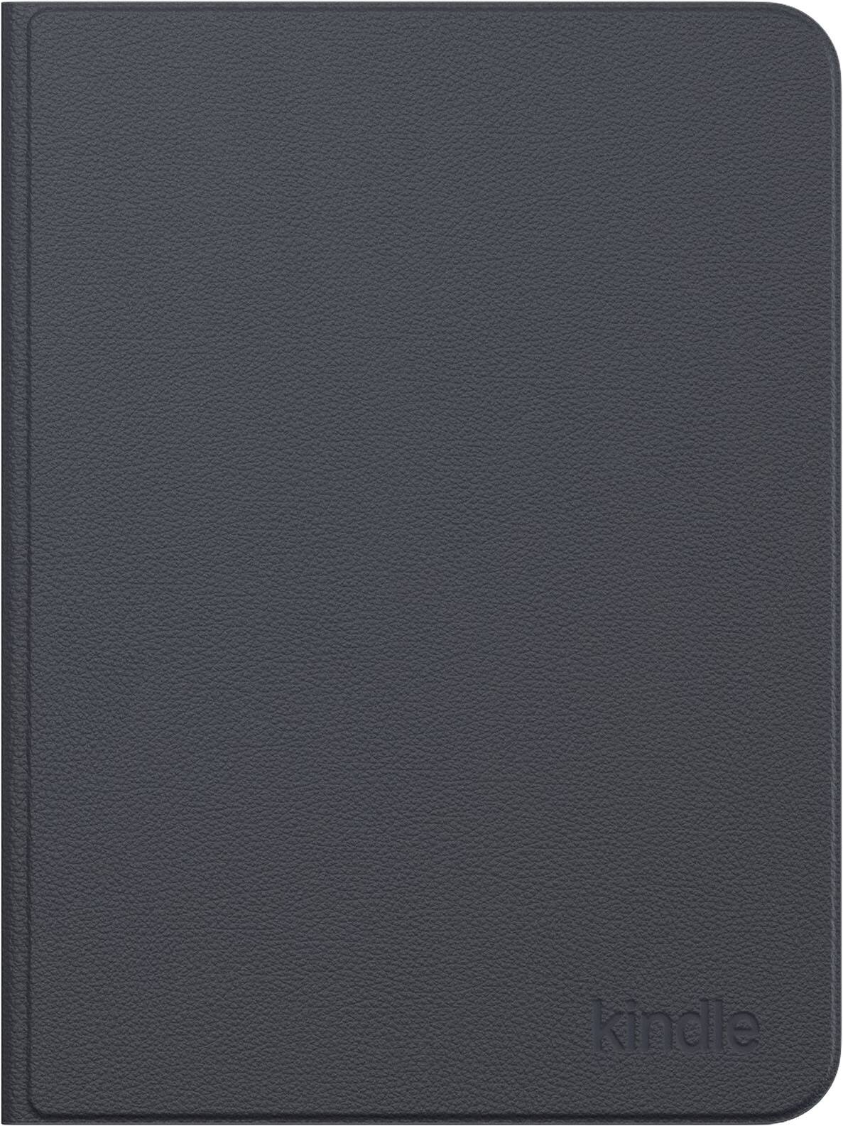 Front. Amazon - All-New Amazon Kindle Paperwhite and Colorsoft Signature Edition Slim Cover with Magnetic Attach, Premium Leather - Graphite.