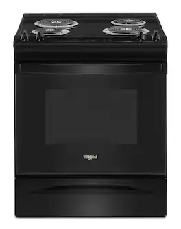 Whirlpool - 30 in. Wide 4 element 4.8 cu. ft. Electric Range - Black