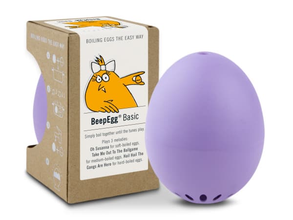 BrainStream - BeepEgg Basic Egg Timer, Temperature-Sensitive Tunes for Soft Medium Hard Boiled - Purple price history on PriceWatchPro