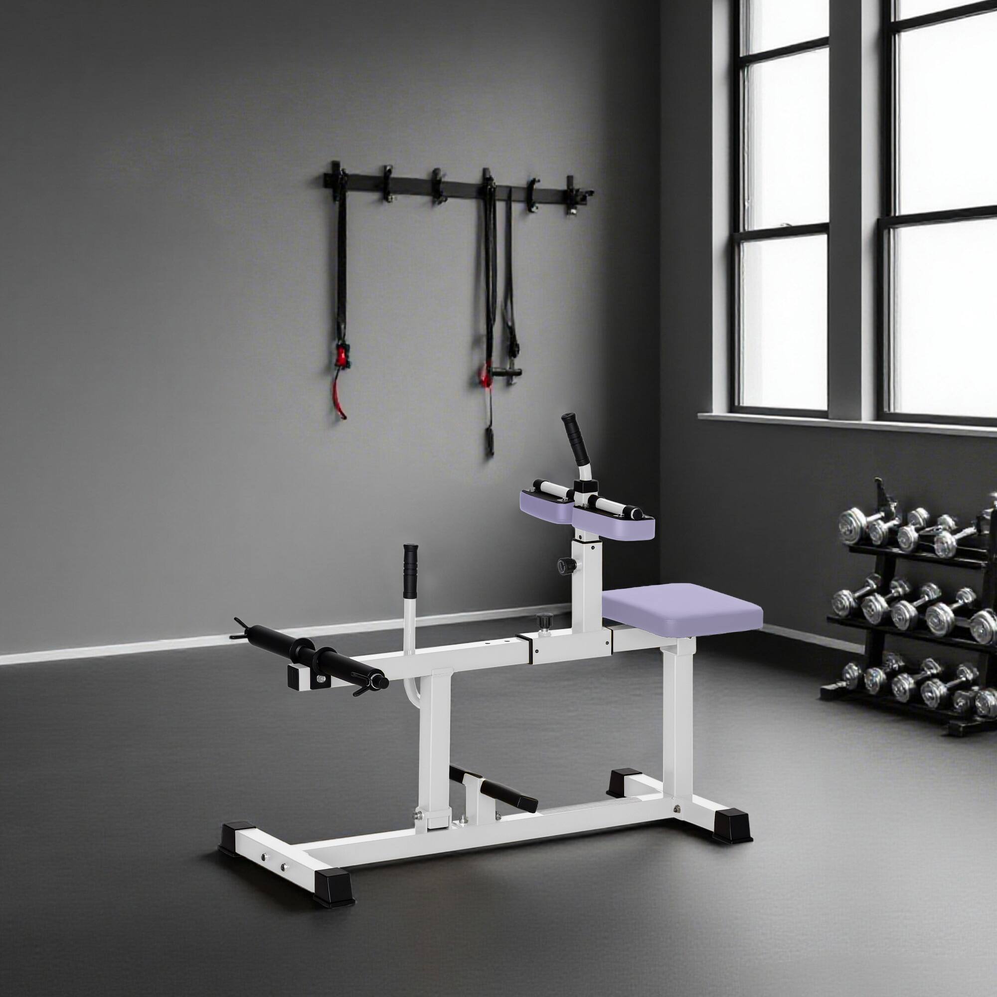 Alt View 8. Soozier - Seated Calf Raise Machine, Adjustable Calf Machine Leg Machine, for Home Gym Calf, Waist, Arm Training - Purple.