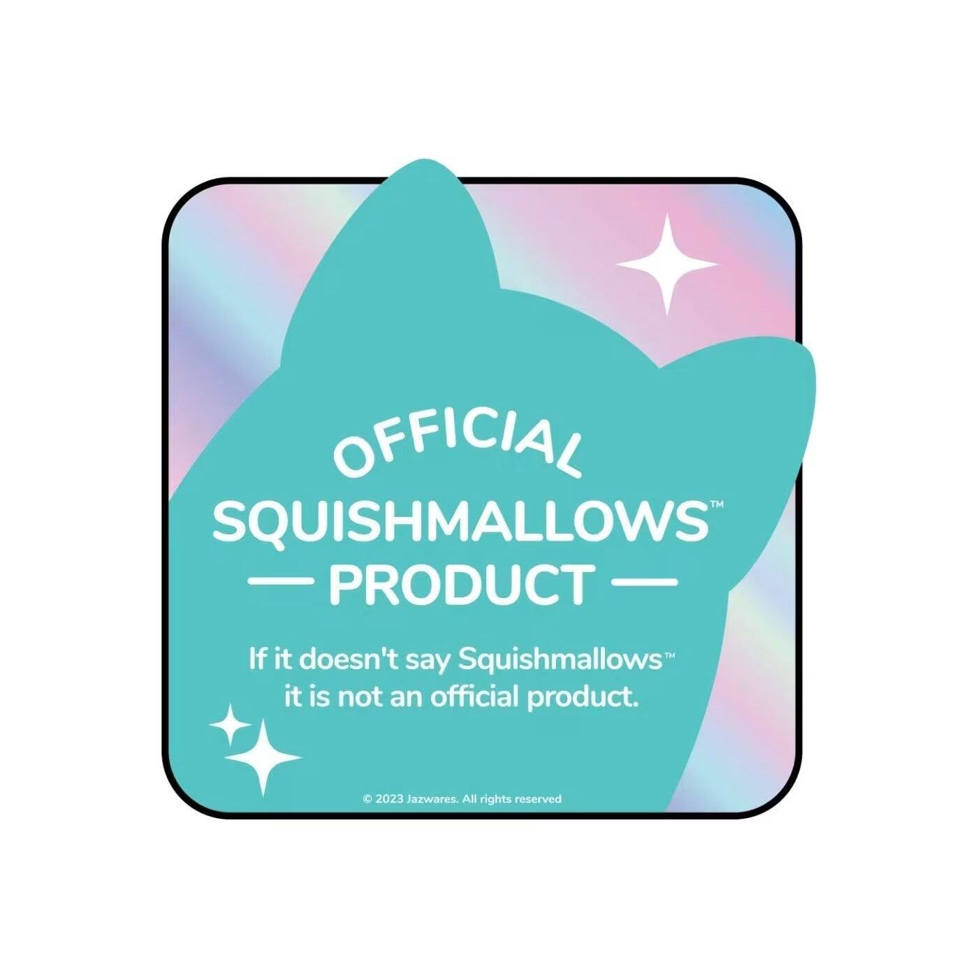 OFFICIAL TM SQUISHMALLOWS - PRODUCT - If it doesn't say Squishmallows it is not an official product. C 2023 Jazwares. All rights reserved