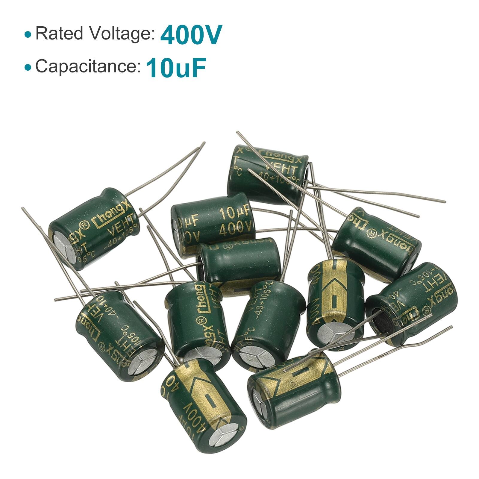 Rated Voltage: 400V  
Capacitance: 10uF