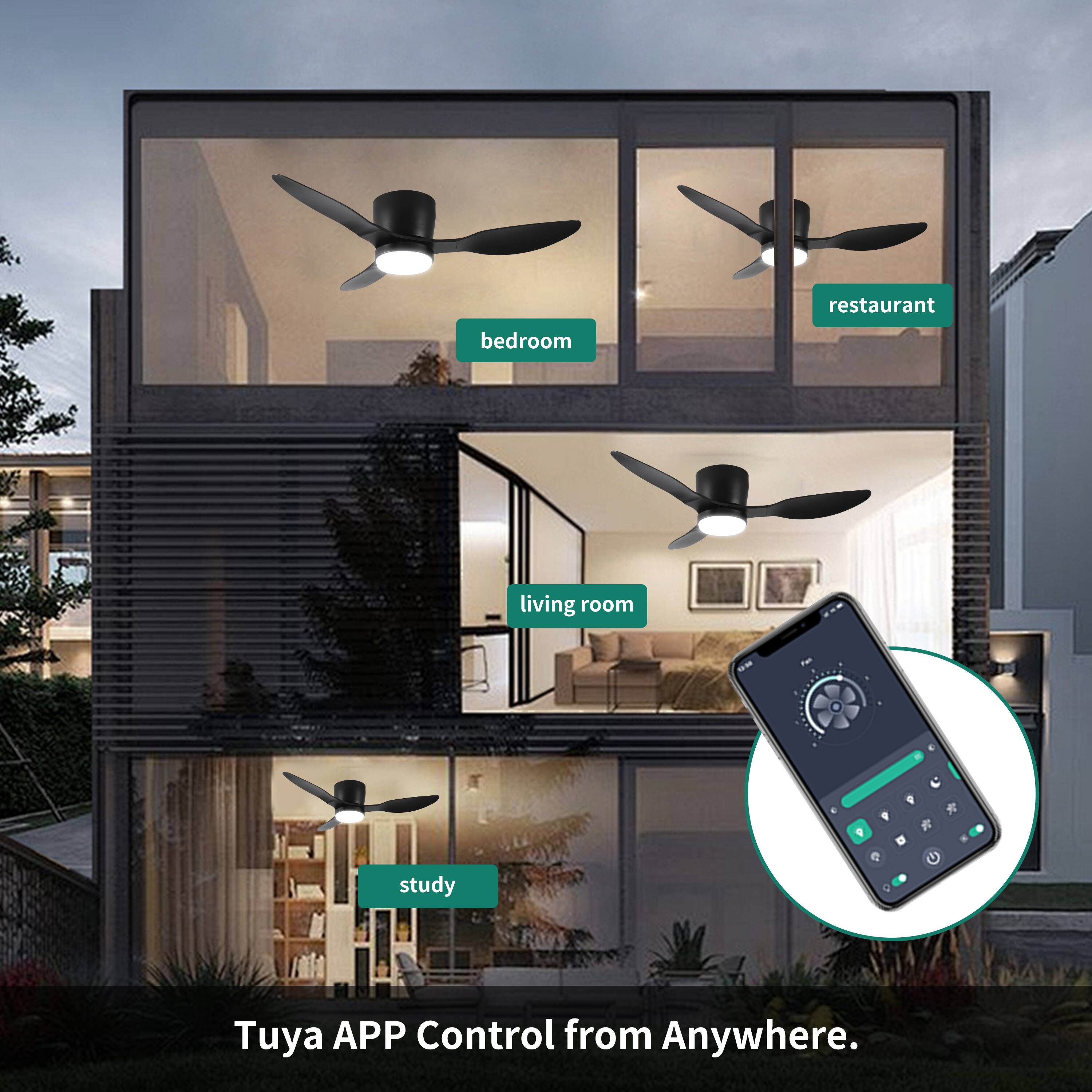 restaurant  
bedroom  
living room  
study  

Tuya APP Control from Anywhere.