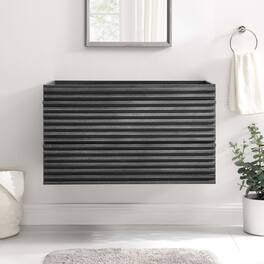 Render Wall-Mount Bathroom Cabinet Basin Not Included by Modway - Charcoal