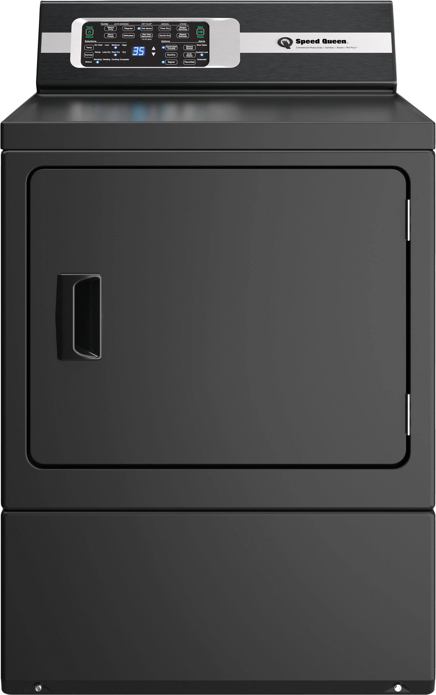 Speed Queen - DR7 - Commercial Heavy Duty Gas Dryer - Matte Black