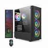 Front. STGAubron - STGAubron Gaming PC Desktop, Intel Core i7 up to 3.9Ghz, RX 580 8G, 16G RAM, 512G SSD, WiFi 6, BT 5.2, Win 11 Home - Black.