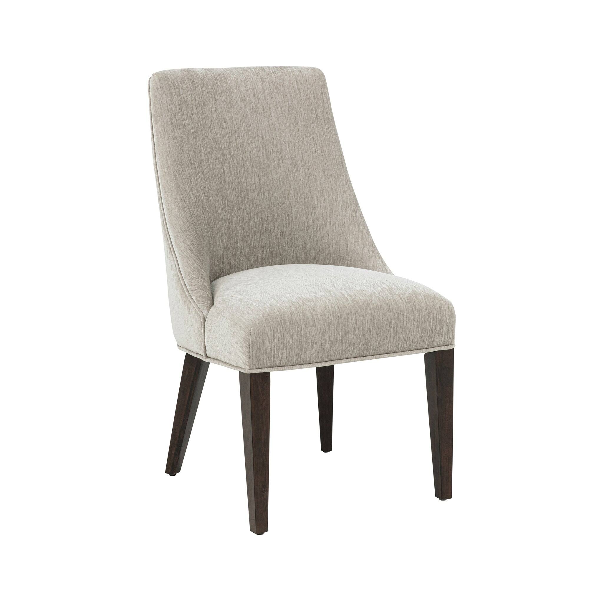 Alt View 2. Manhattan Comfort - Beever Modern Wood Chenille Dining Chair - Set of 4 - Taupe.