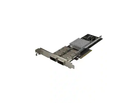 Front. StarTech.com - StarTech.com Dual Port 40G QSFP+ NIC - Intel XL710 PCIe 40GbE Server Adapter.