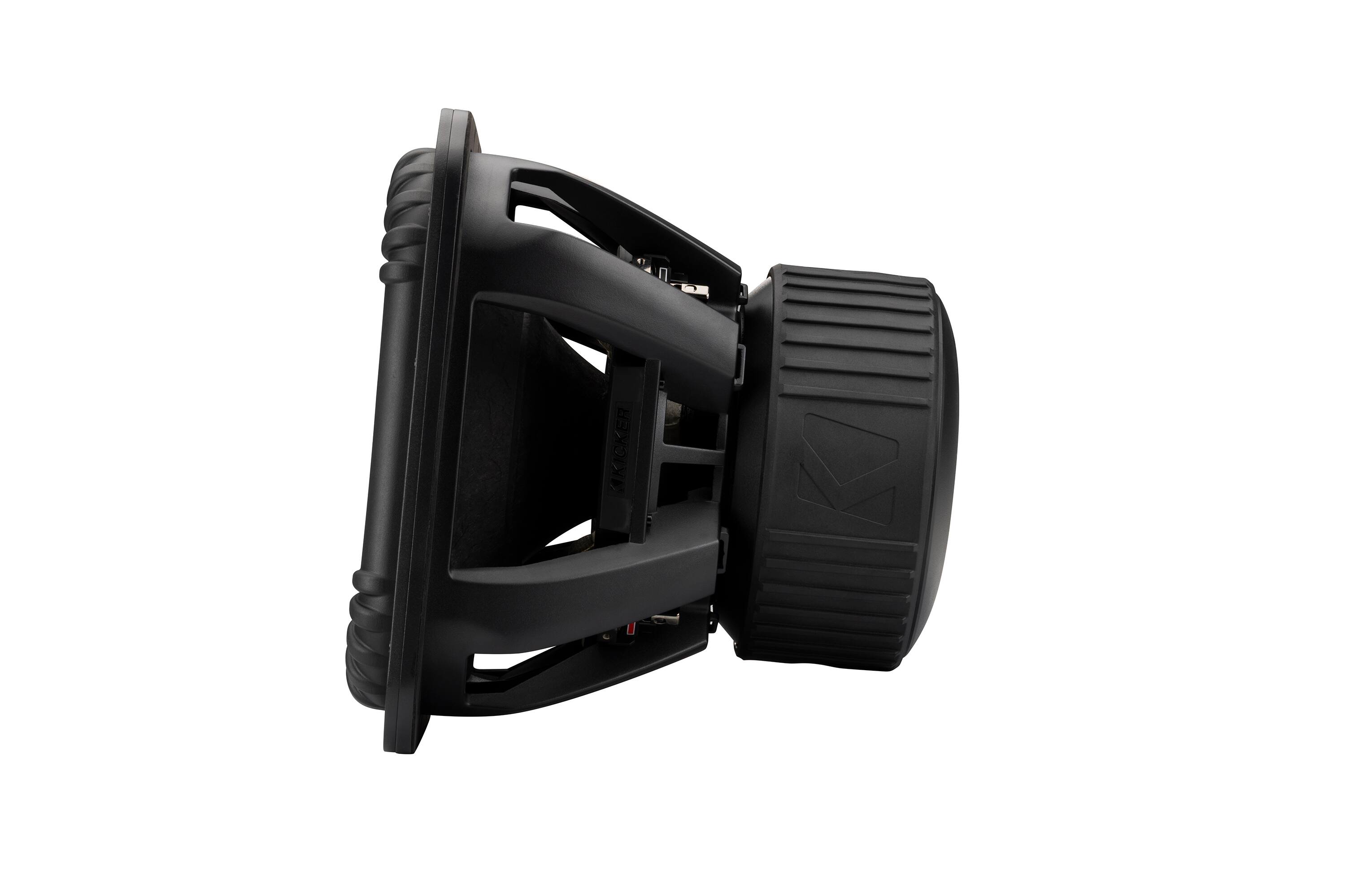 Alt View 10. KICKER - KICKER 52L7XS152 - 15 Inch SoloXS L7XS 2 Ohm DVC Square Subwoofer with 1500 to 3000 Watts RMS, 43mm Xmax, Forced Ai... - Black/Gray.