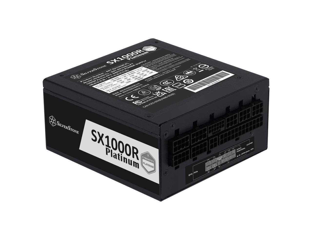 SX1000R Platinum  
SUPPL  
SILVERSTONE  
SX1000R Platinum  
CYBENETICS  
PLATINUM  
EPS 12V  
SATA  
PERIPHERAL  
CAN  
CE  
UK  
CA  
C12V  
CAN  
SILVERSTONE  
SX1000R Platinum  
CYBENETICS  
PLATINUM