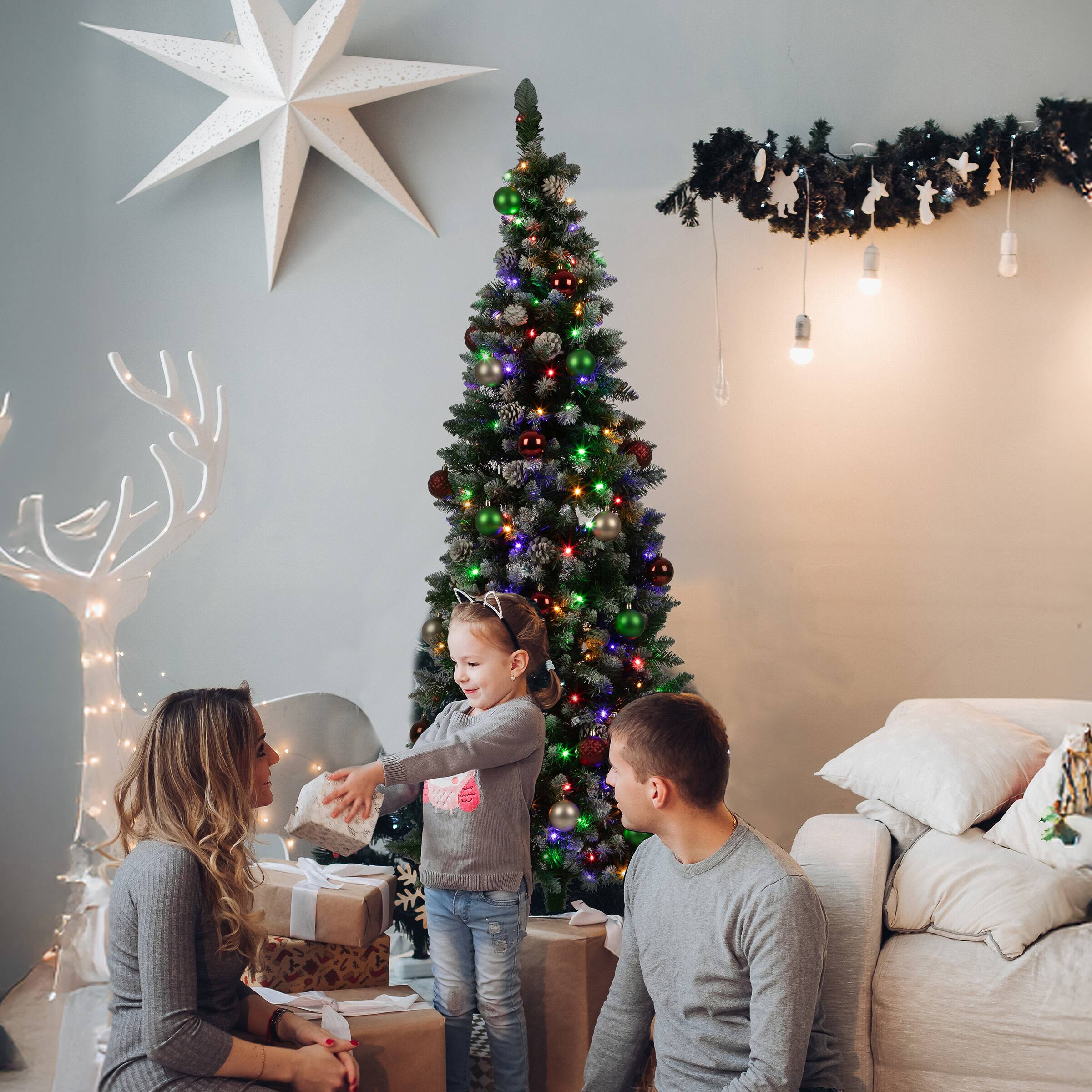 Alt View 1. Elf Stor - Artificial Christmas Tree-6ft 11 Function - Green.