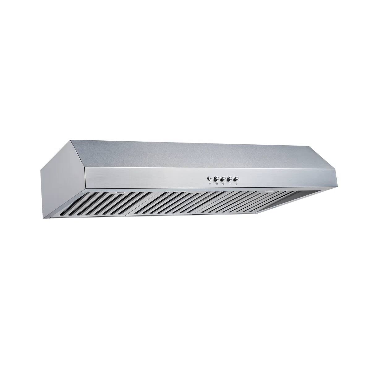 Left. Winflo - Winflo 30 inch Convertible 500-CFM Stainless steel Under Cabinet Range Hood - Stainless Steel.
