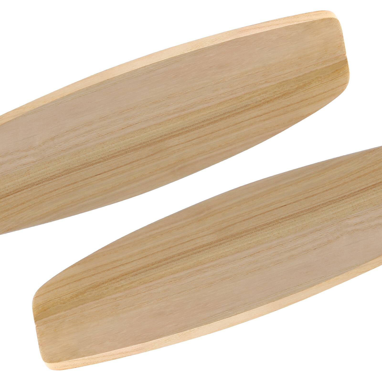 Alt View 4. Sofucor - Smart 52” Wood Flush Mount Ceiling Fans w/ Remote Quiet DC Motor Ultra Low Profile Ceiling Fan works with Alexa WIFI APP - White Burly Wood.