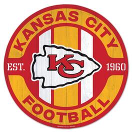 WinCraft - Kansas City Chiefs 14" Established Year Circular Wood Sign - Multicolor