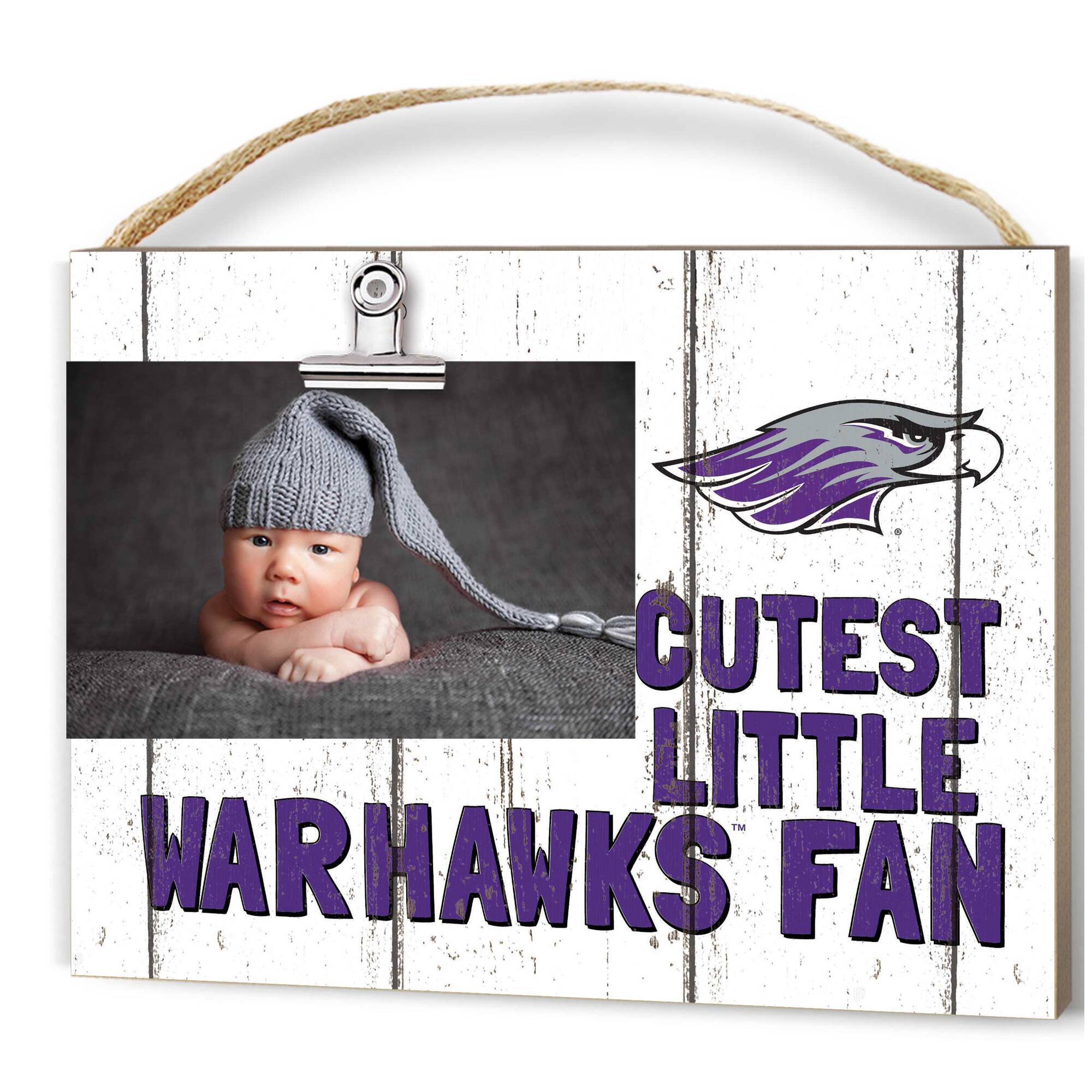 Wisconsin-Whitewater Warhawks 8'' x 10'' Cutest Little Fan Weathered Team Logo Clip Photo Frame