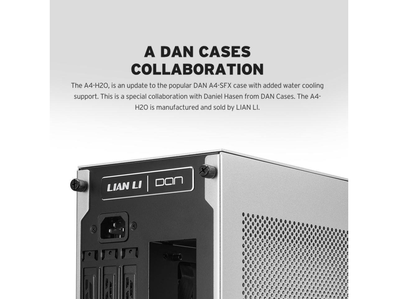 Lian Li A4 H2OA5 Mini ITX PC Case, Triple Slot Mount GPU, Aluminum
