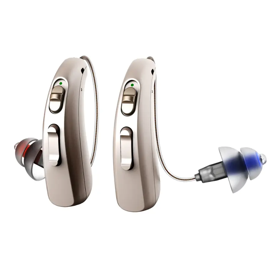 Alt View 3. LINNER - LINNER Mercury OTC Rechargeable Hearing Aids for Seniors with Noise Cancellation, Easy to Use, 3 Modes, 9 Volume Levels - Beige Gold.