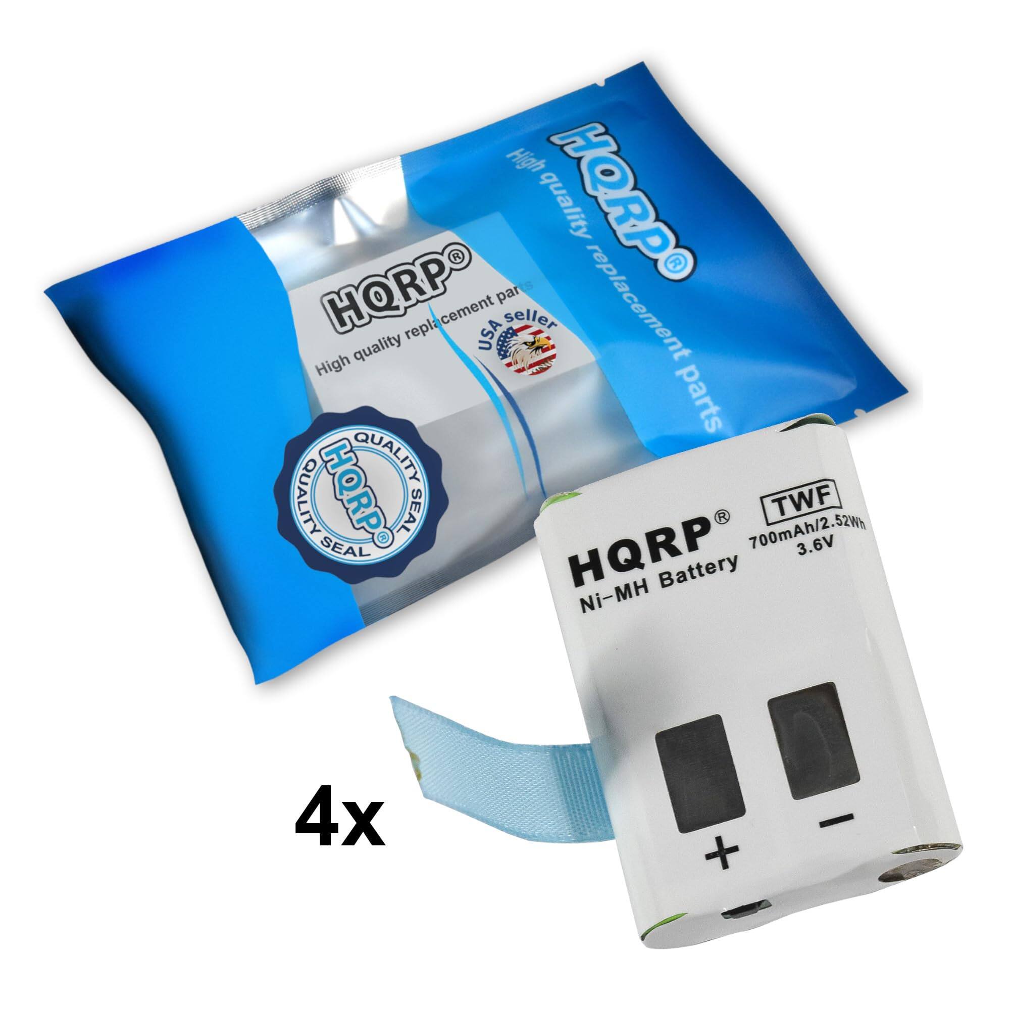 High quality replacement parts  
HQRP  
SEAL  
700mAh/2.52Wh  
TWF  
SEAL  
HQRP  
3.6V Battery  
Ni-MH  
4x