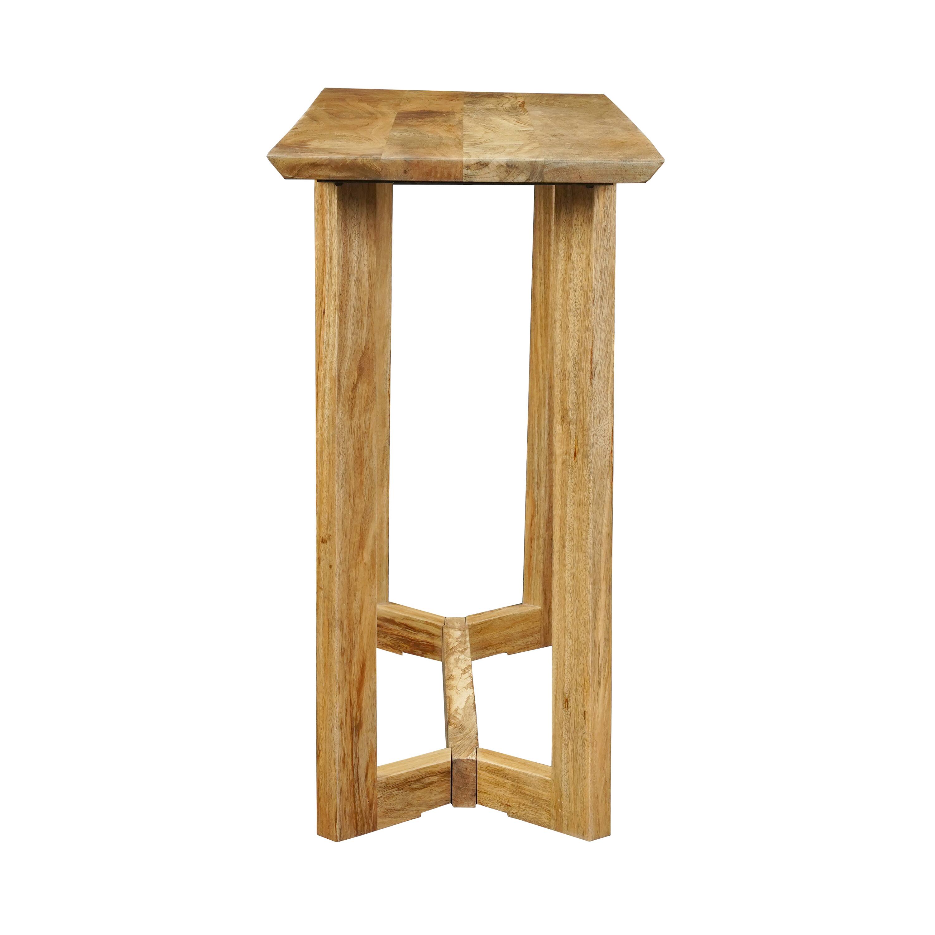 Alt View 2. Manhattan Lane - Nina Console Table | 48" Rectangular Top | Open Frame with Trestle Base - Brown.