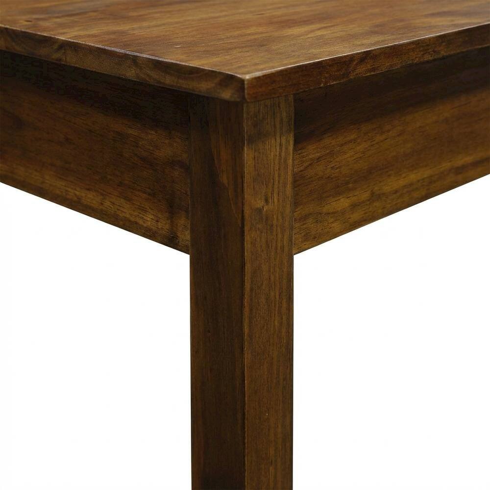 Alt View 1. FurniFact - End Table with Concealed Drawer in Stylish Finish for Modern Living - Warm Brown.