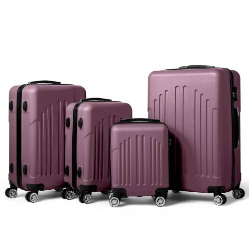 Alt View 1. Winado - 16" 20" 24" 28" Trolley Case Luggage Set 4-in-1 ABS Lightweight Hardside Suitcase for Carry On Check-in Business Travel - Purple.
