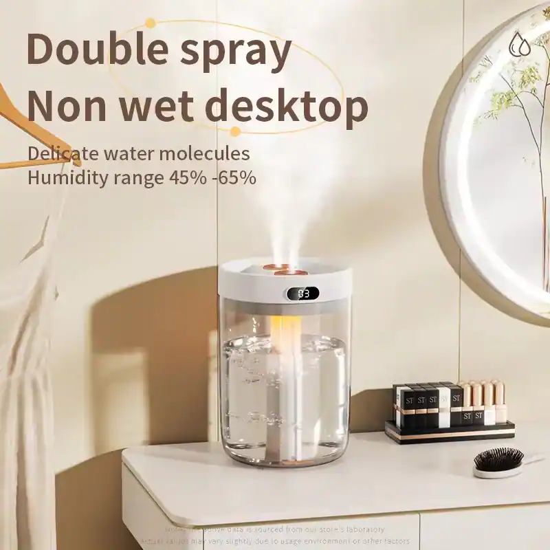 Double spray  
Non wet desktop  

Delicate water molecules  
Humidity range 45% - 65%  

Note: The membrane data is sourced from our store's laboratory. Actual values may vary slightly due to usage environment or other factors.