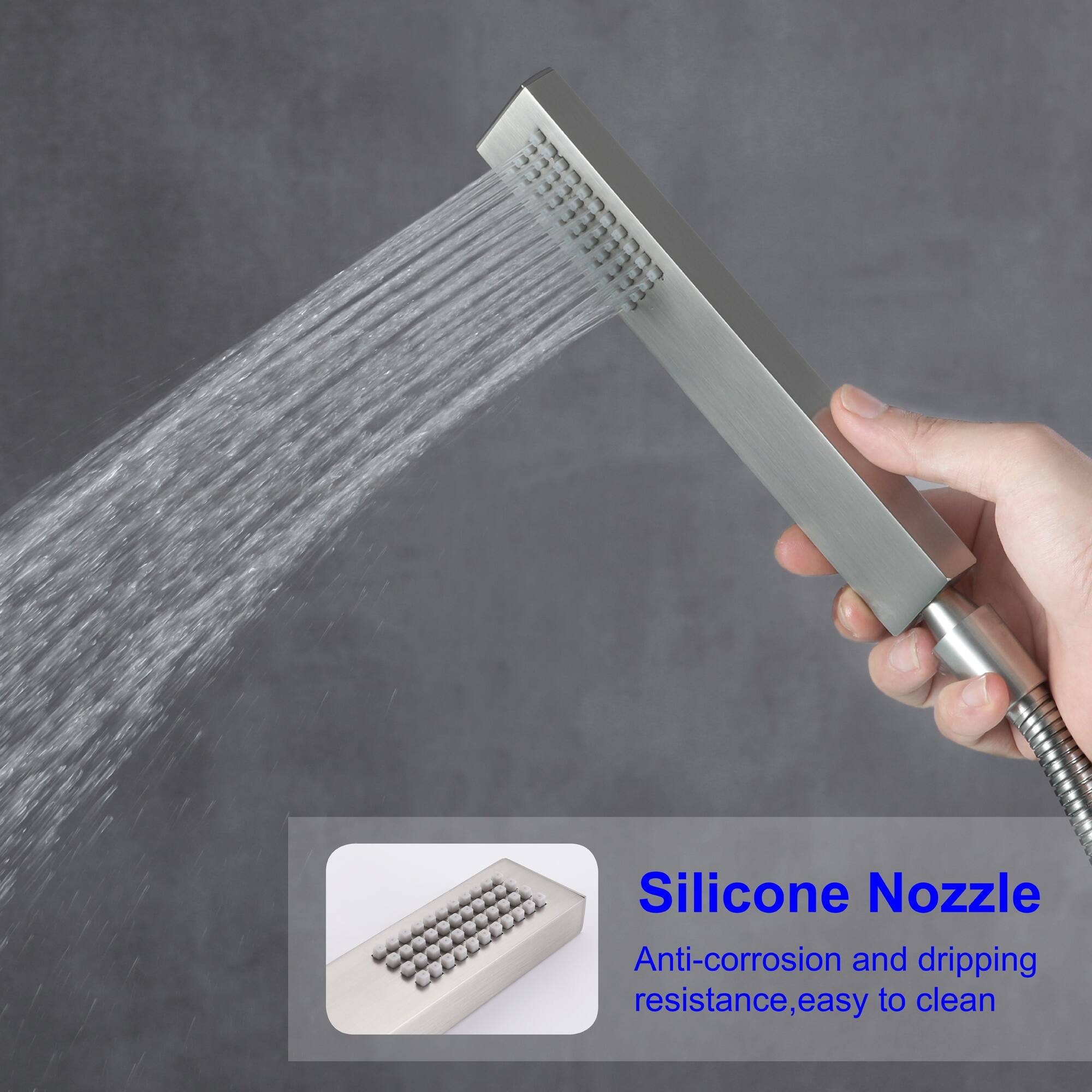 Silicone Nozzle  
Anti-corrosion and dripping resistance, easy to clean