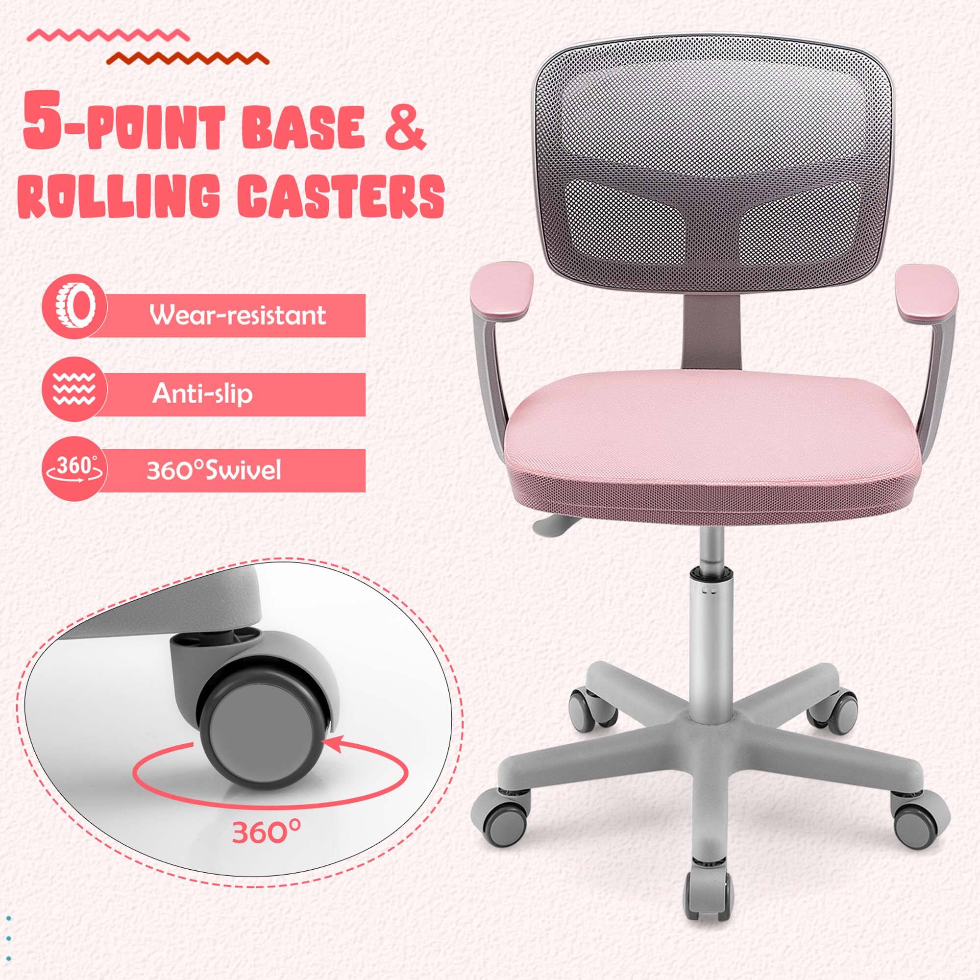 5-POINT BASE & ROLLING CASTERS, Wear-resistant, Anti-slip, 360° Swivel, 360°