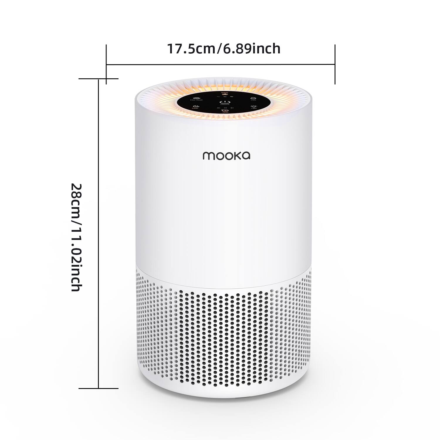 17.5cm/6.89inch  
28cm/11.02inch  
mooka