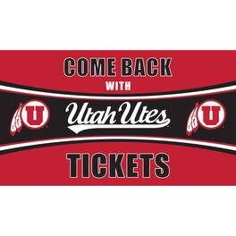 Evergreen Enterprises - Utah Utes 28" x 16" Come Back With Tickets Door Mat - Multicolor