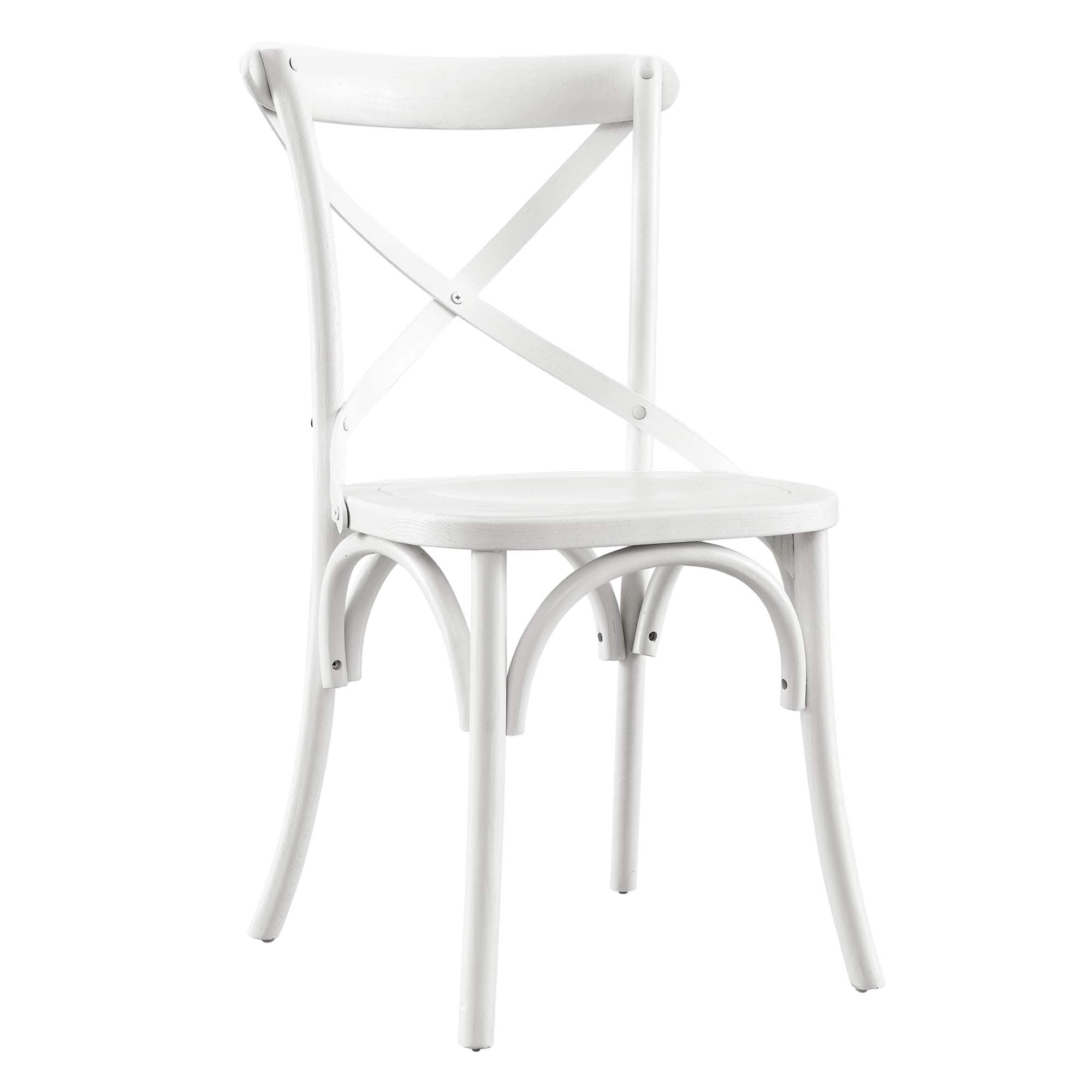 Gear Dining Side Chair by Modway - White