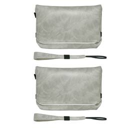 Unique Bargains - Multi-Purpose Nylon Camera Storage Bag, Small Portable Pouch for CCD Camera and Travel Cosmetic Use - Gray