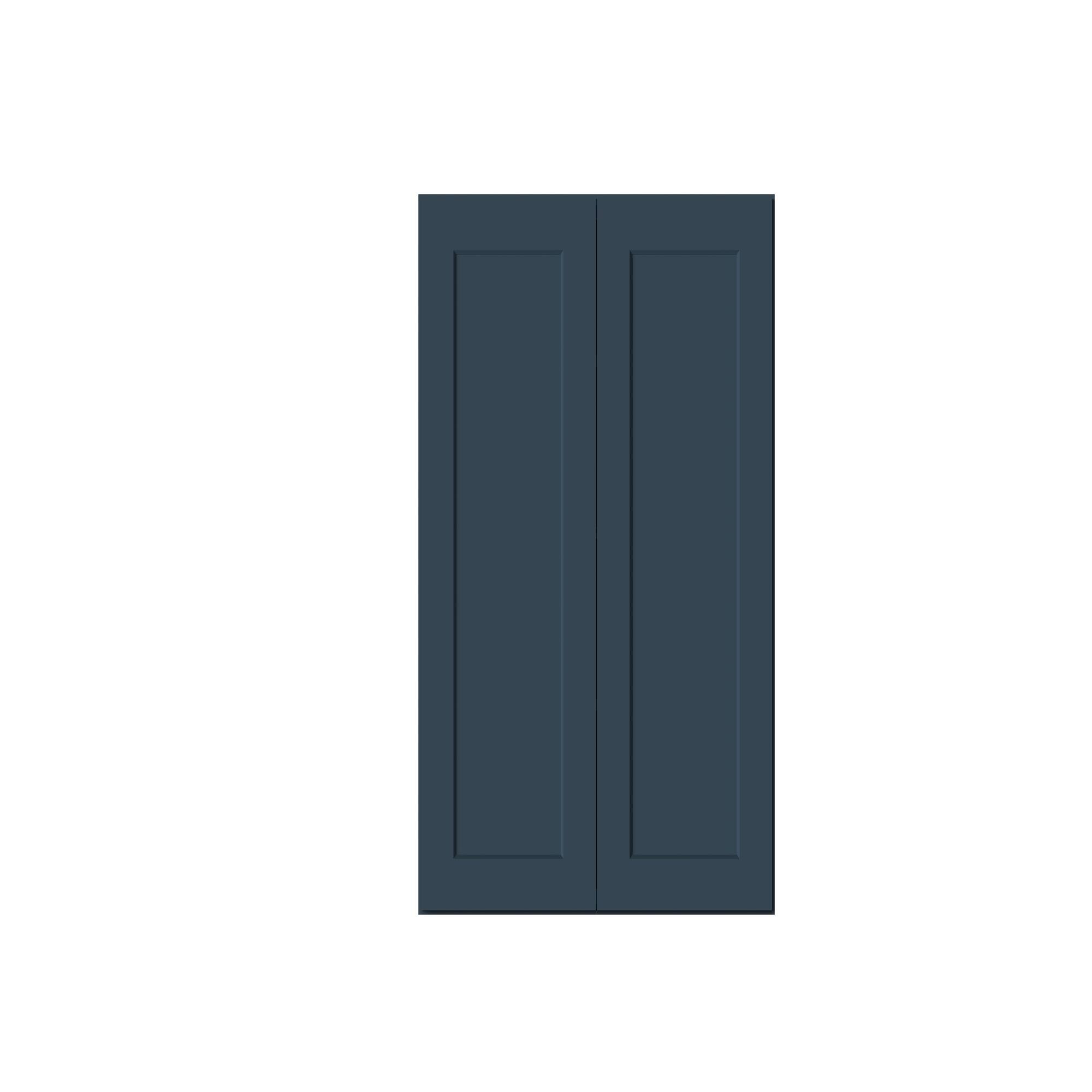 Alt View 1. Boyel Living - 33-in W x 42-in H x 12-in D Shaker RTA Kitchen Wall Cabinet with Soft-Close - Charcoal Blue.
