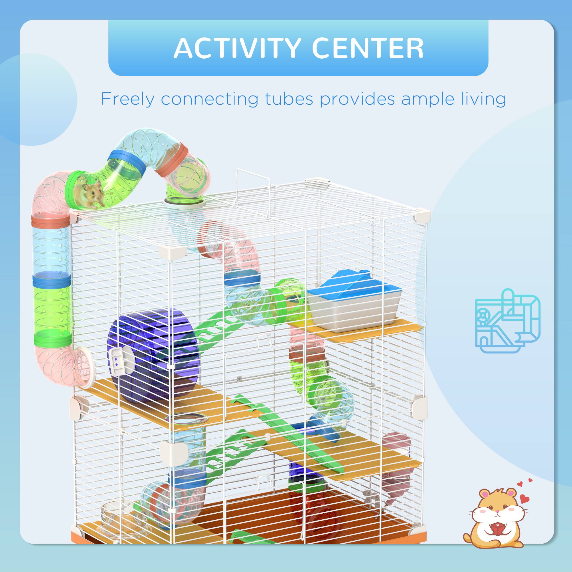 ACTIVITY CENTER

Freely connecting tubes provides ample living space.