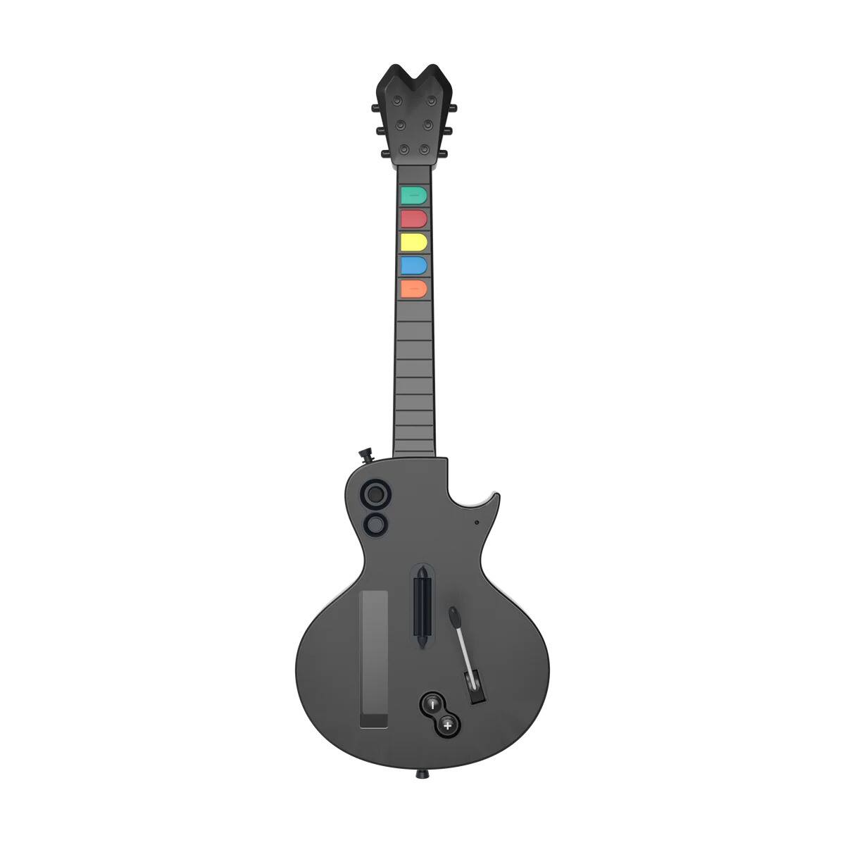 Angle. Hyperkin - Hyperkin "Hyper Strummer" Wireless Guitar for Wii - Black - Black.