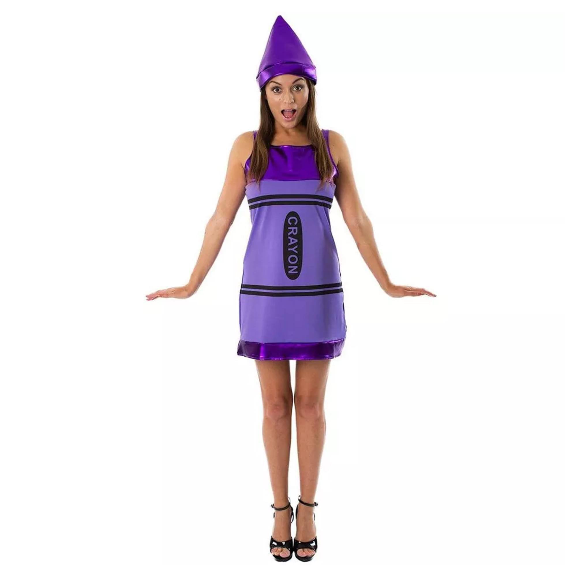 Angels Costumes - Women's Crayon Costume Dress - X-Large - Purple