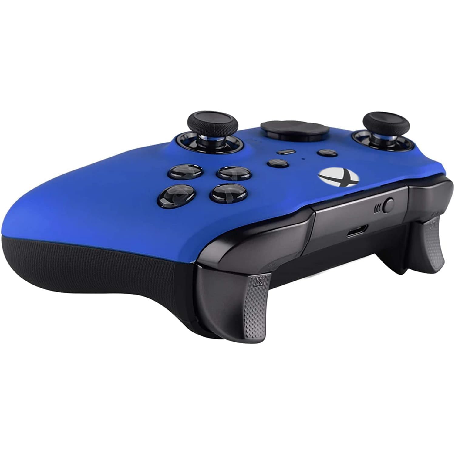 Back. Custom Controllerzz - Custom Elite Series 2 Wireless Controller for Xbox Series X, Xbox Series S, Xbox One - Blue.