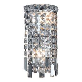 Elegant Lighting - Maxime 2 Light Wall Sconce Clear Royal Cut Crystal - Chrome