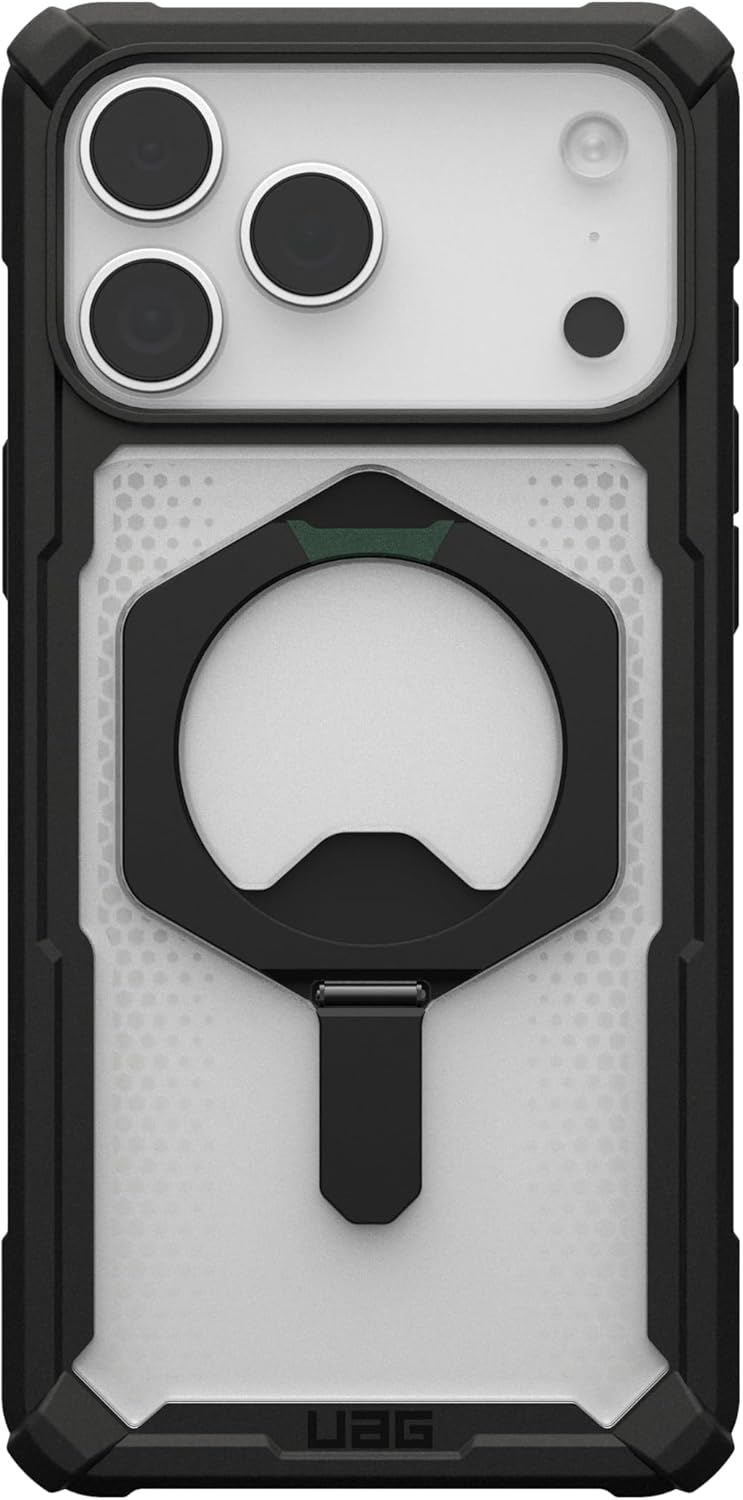 Alt View 2. UAG - URBAN ARMOR GEAR UAG Designed for iPhone 17 Pro Max Case with Kickstand Plasma XTE - Black/Clear.
