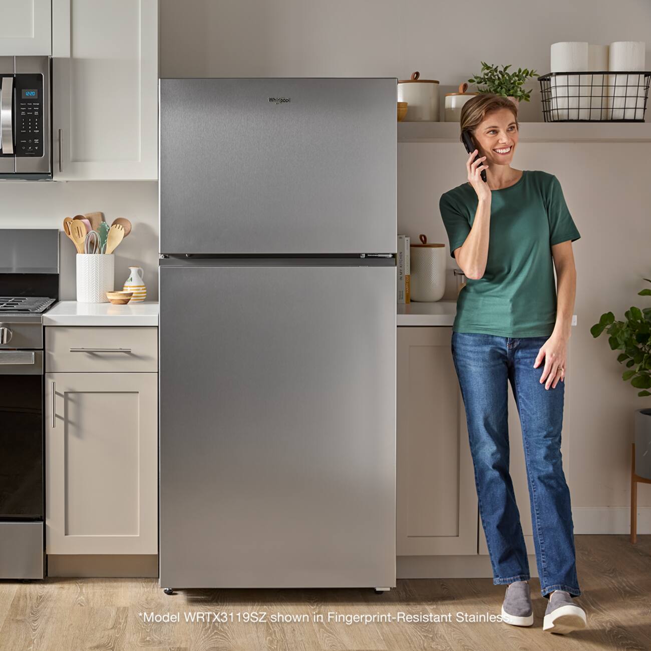 Model WRTX3119SZ shown in Fingerprint-Resistant Stainless