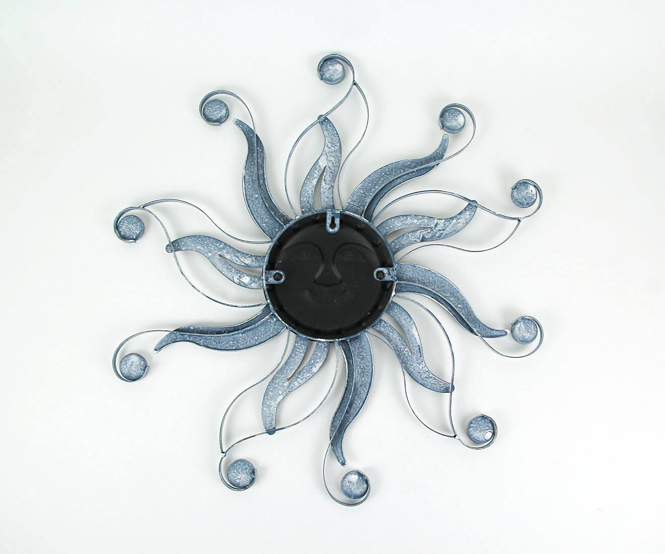 Alt View 2. Transpac - Antique Copper Finish Metal Sun Face Wall Hanging Glass Bead Accents - Bronze.