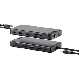 Alogic - MV2 USB-C Dual Display DP Alt Mode Docking Station - for Notebook - Memory Card Reader - SD, microSD - 100 W