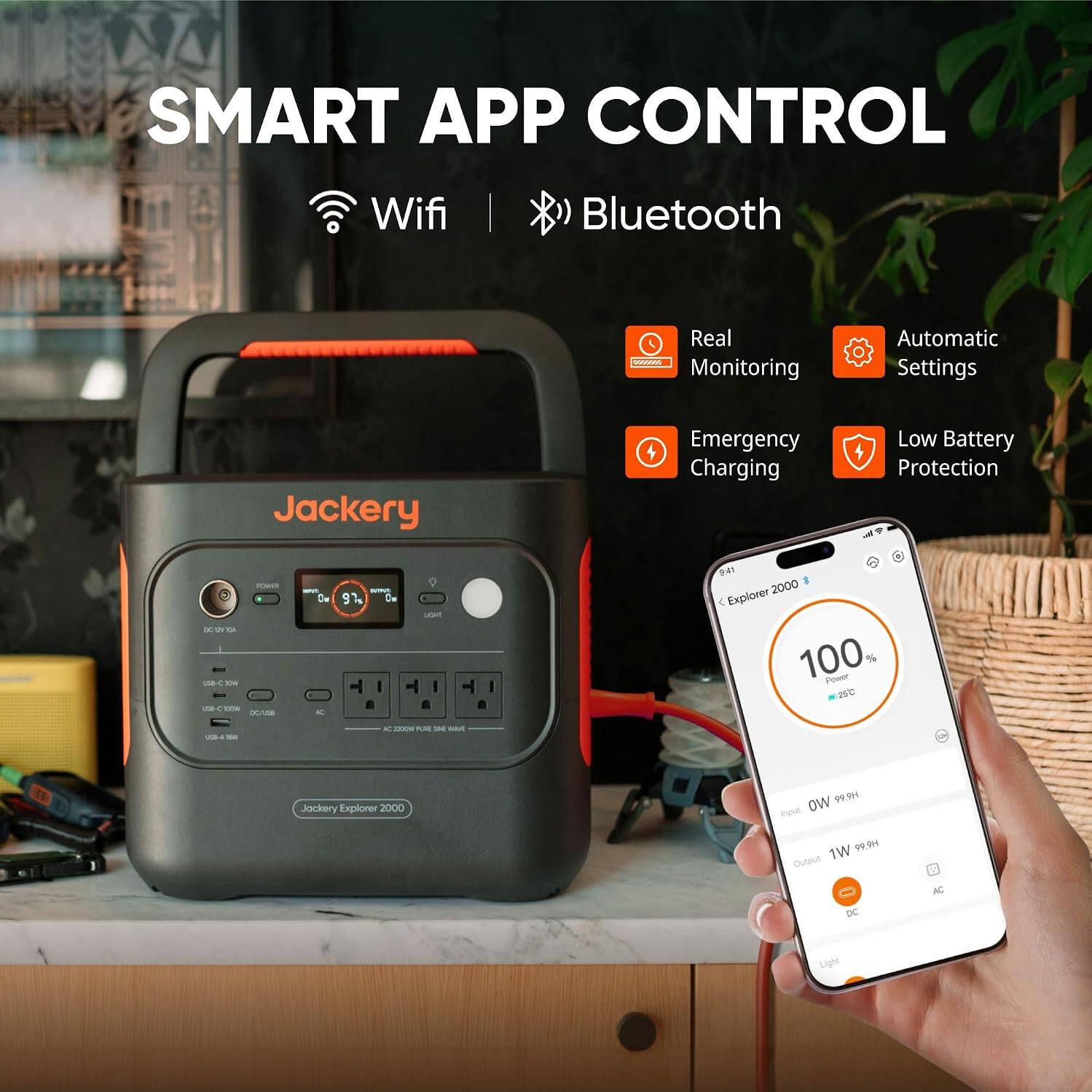 Jackery E2000AC Solar Generator 2034Wh Portable Power Station with