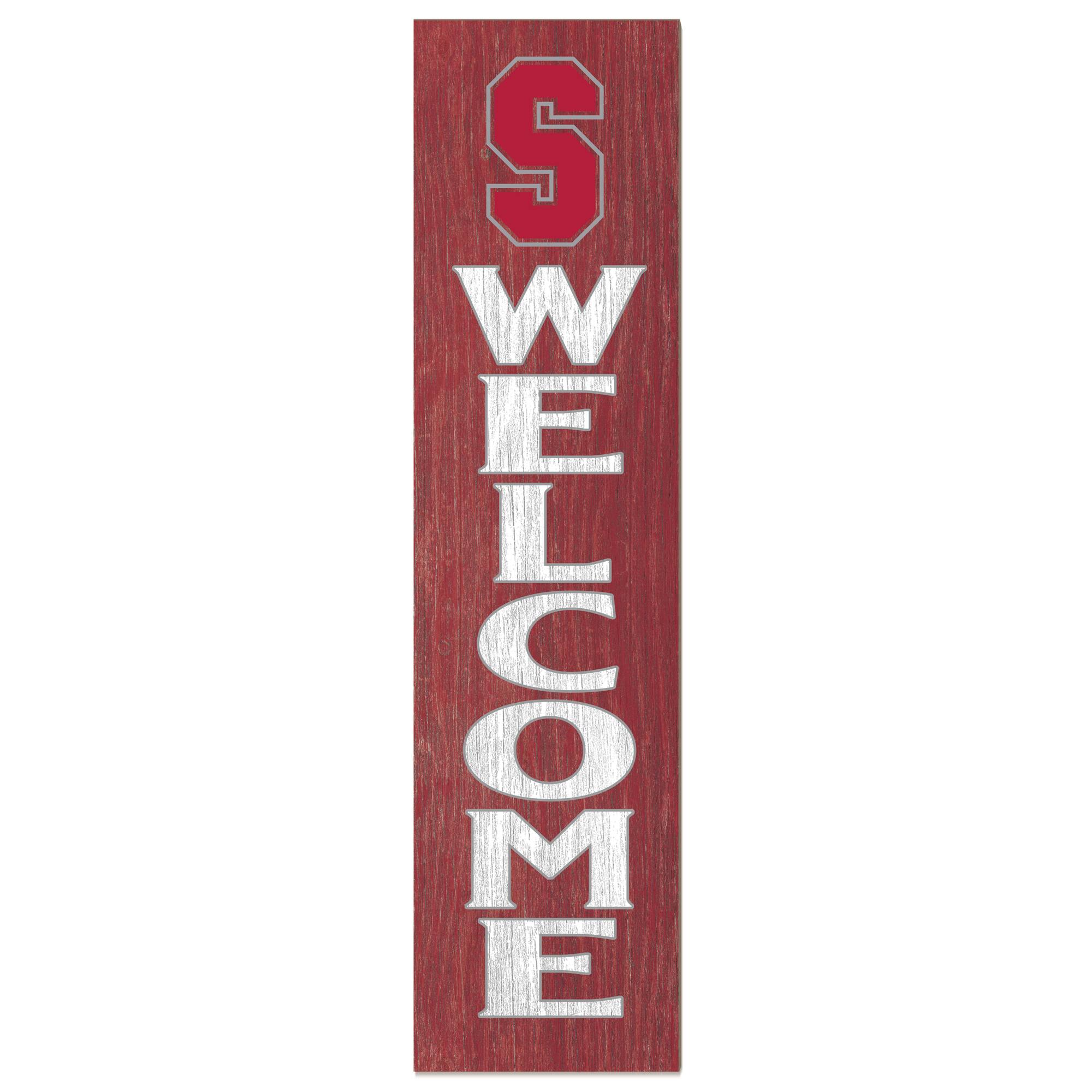 Stevens Institute of Technology Ducks 12'' x 48'' Welcome Outdoor Leaner