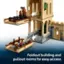 Foldout building and pullout rooms for easy access.